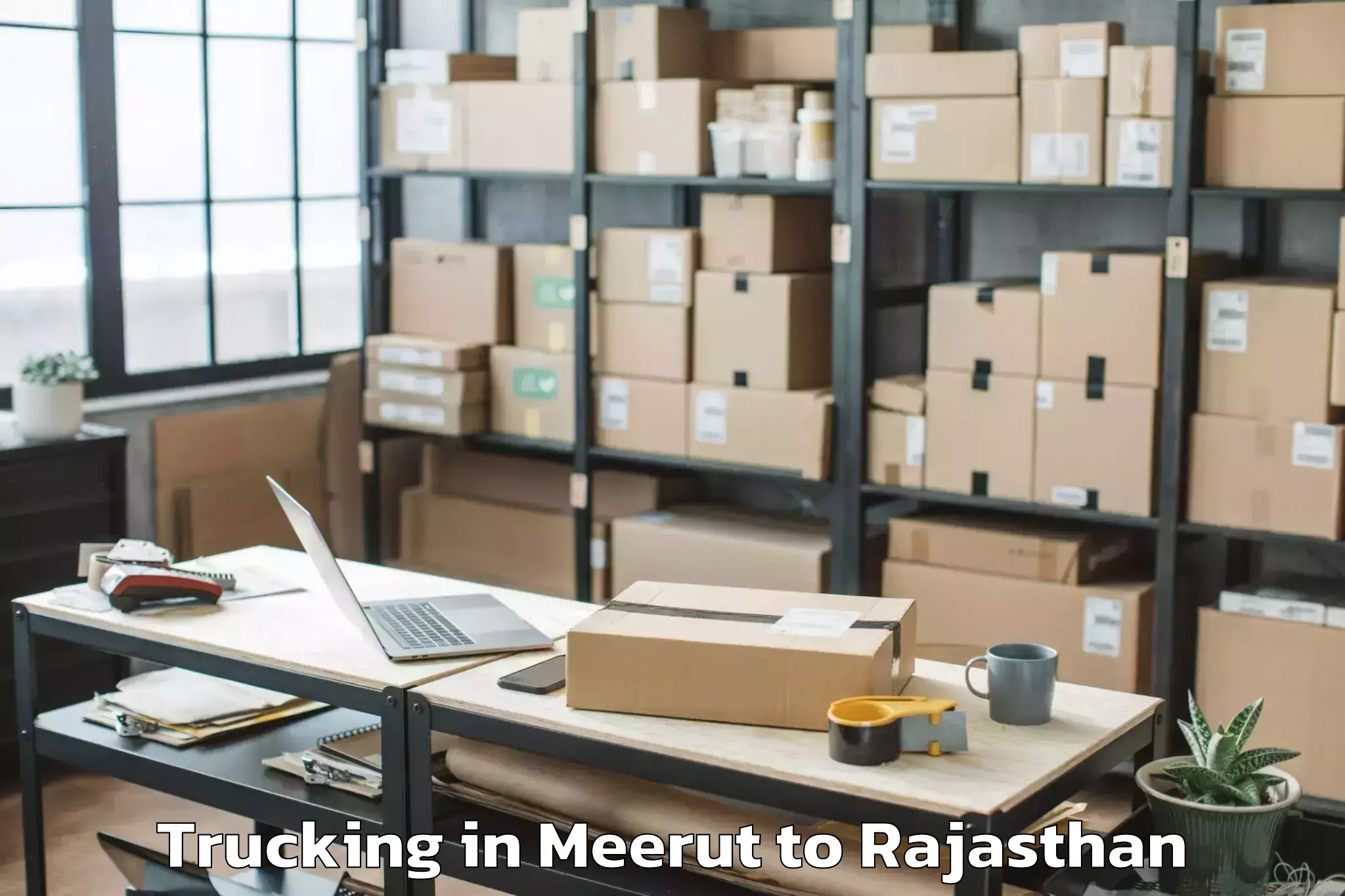 Easy Meerut to Jaypur Trucking Booking